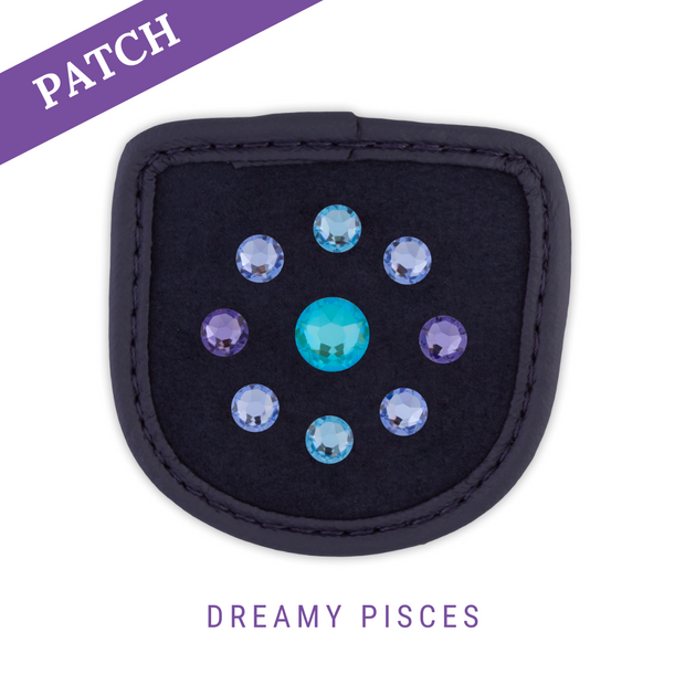 Dreamy Pisces Reithandschuh Patch blau