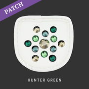 Hunter Green Reithandschuh Patches