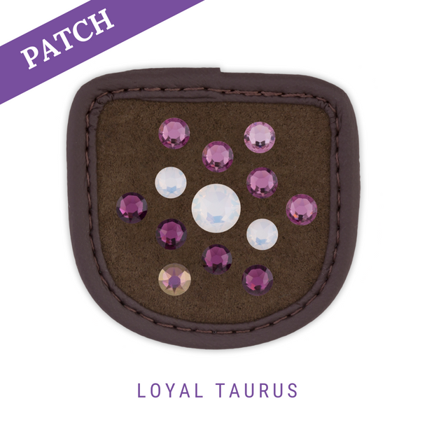 Loyal Taurus Reithandschuh Patch braun